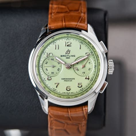 arabic dial breitling|breitling pistachio dial.